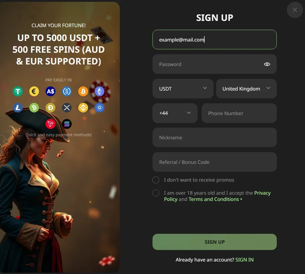 Willbet casino registration